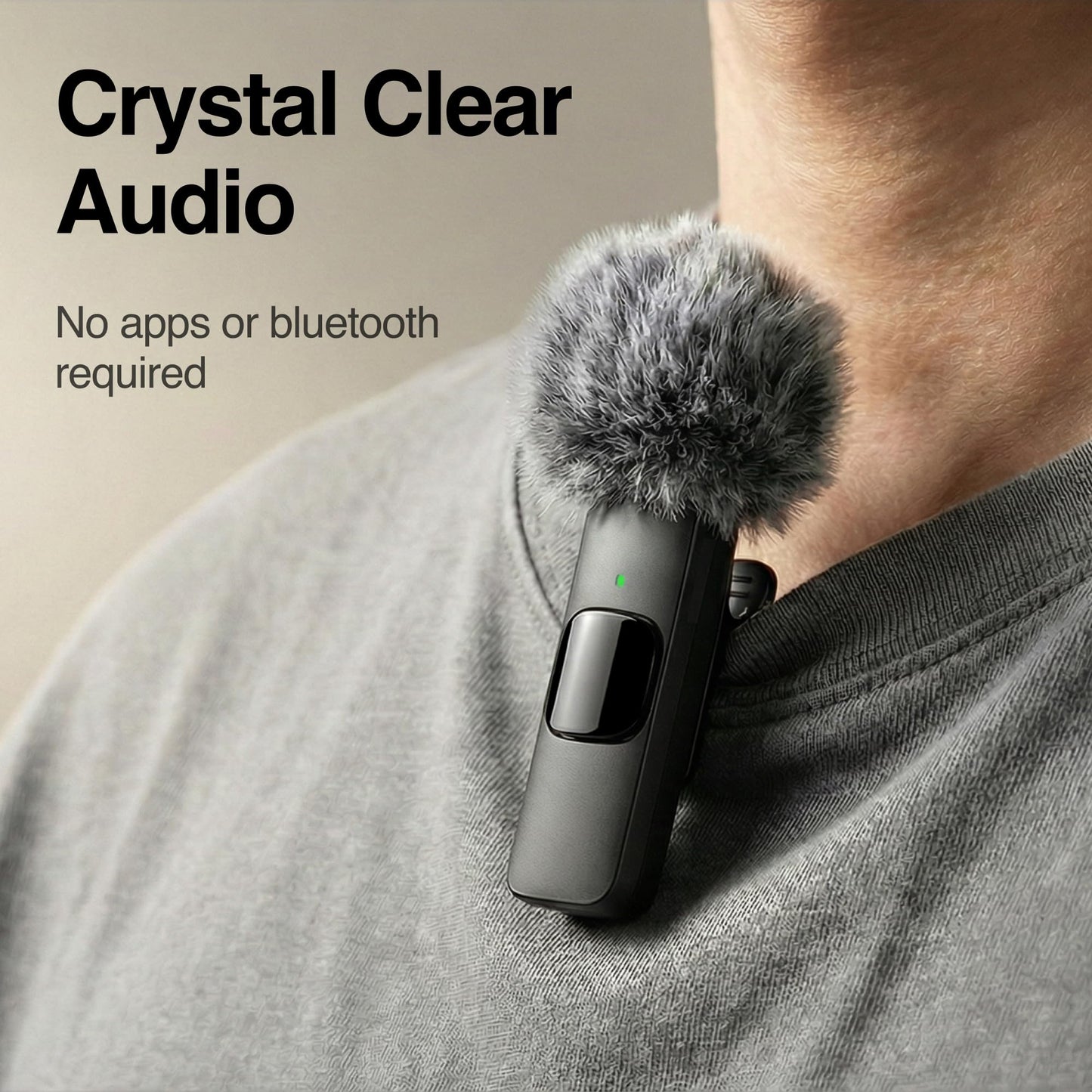 Mini Mic Pro (Latest Model) - Wireless Mini Microphone for iPhone, iPad, Android - 2 Pack Lavalier Microphone for Video Recording - iPhone Mic Crystal Clear Recording with USB-C for Content Creators