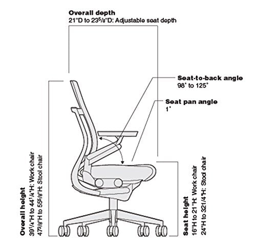 Steelcase Gesture Office Chair - Ergonomic Work Chair with Wheels for Carpet - Comfortable - Intuitive-to-Adjust for Desk - 360-Degree Arms - Licorice Fabric, Dark Frame