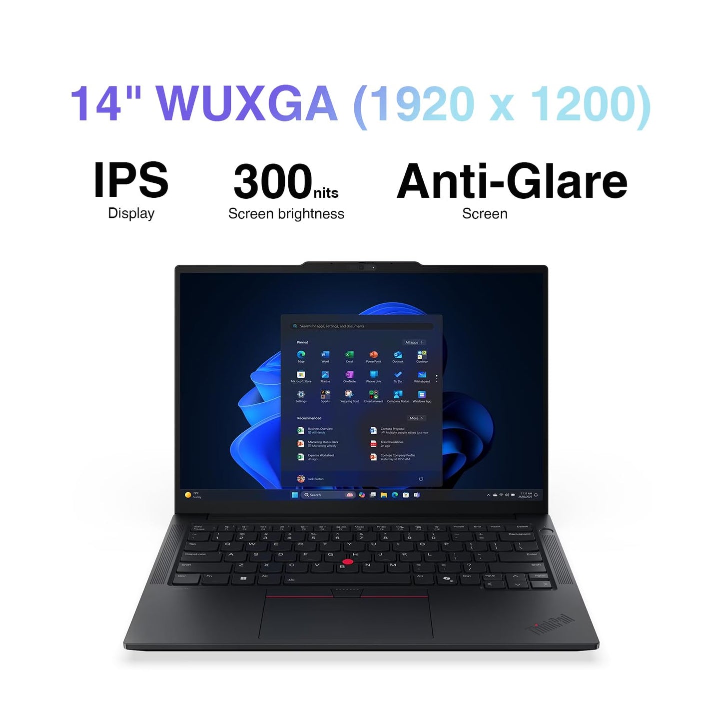 Lenovo ThinkPad E14 Gen 7 AI Business Laptop 14" FHD+ Display (AMD Ryzen 7 250 (Beat Ryzen 5 7535U), 16GB DDR5, 512GB SSD, Copilot, Backlit, Fingerprint, 5M RGB Webcam, Thunderbolt 4, Win11Pro), 2026
