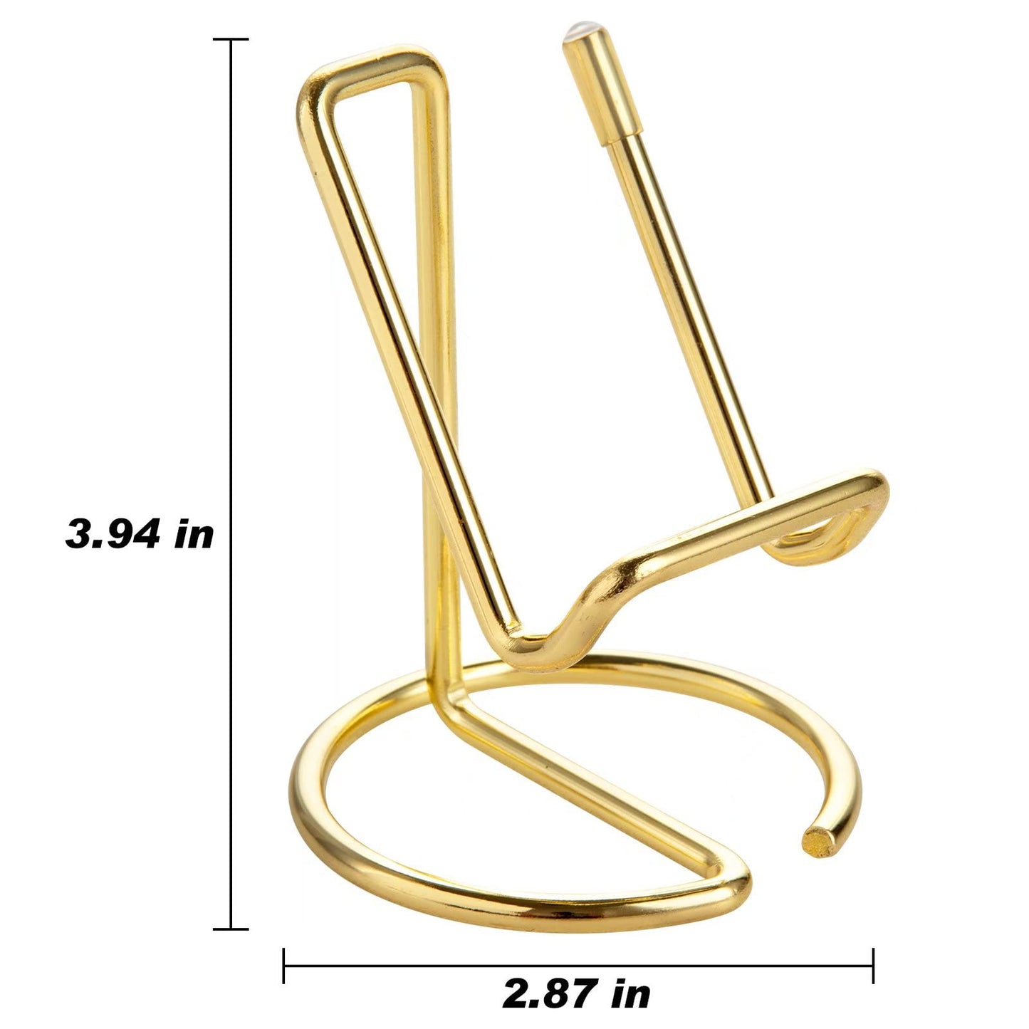 ROPOSY Cell Phone Stand for Desk, Cute Metal Gold Cell Phone Stand Holder Desk Accessories, Compatible with All Mobile Phones, iPhone, iPad