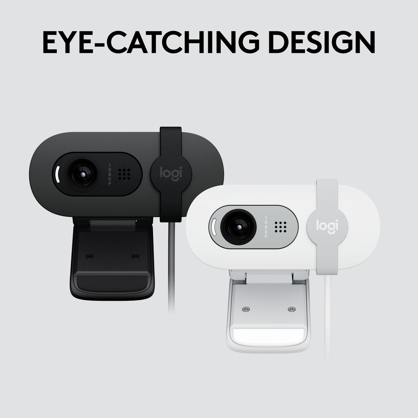 Logitech Brio 101 Full HD 1080p Webcam for Meetings, Streaming, Desktop, Laptop, PC - Built-in Mic, Shutter, Works with Zoom, Microsoft Teams, Nintendo Switch 2’s new GameChat Mode, USB-A,-Black
