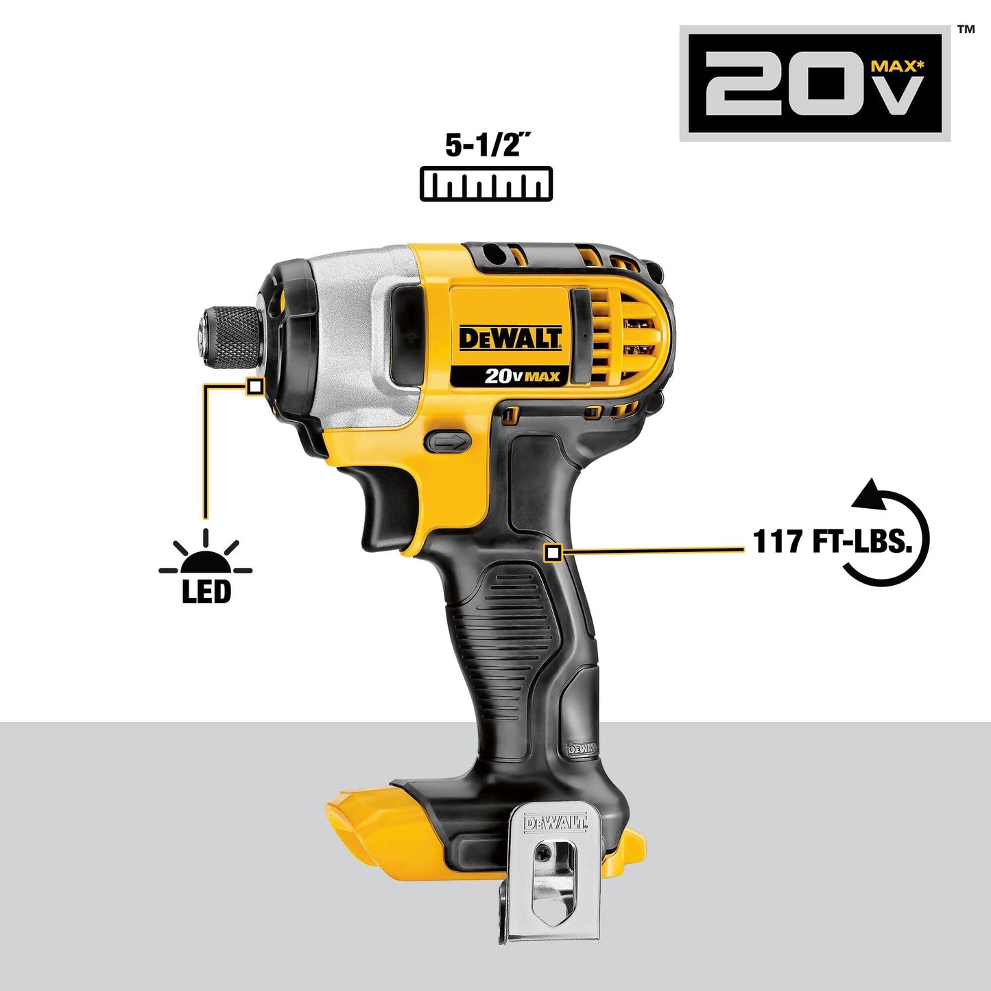 DEWALT 20V MAX Cordless Drill and Impact Driver, Power Tool Combo Kit , Includes 2 Batteries, Charger and Bag (DCK240C2)